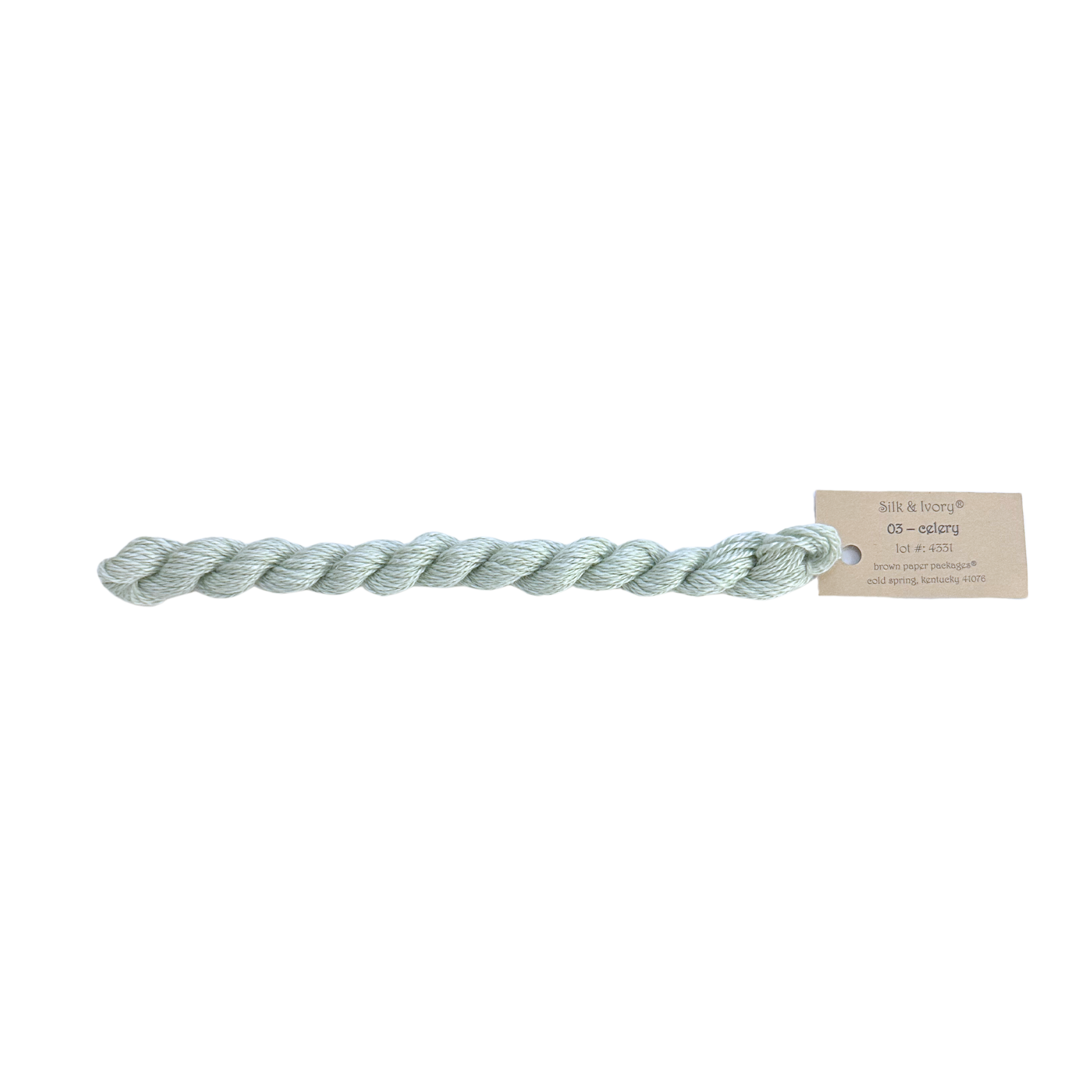 Silk & Ivory Thread - Celery