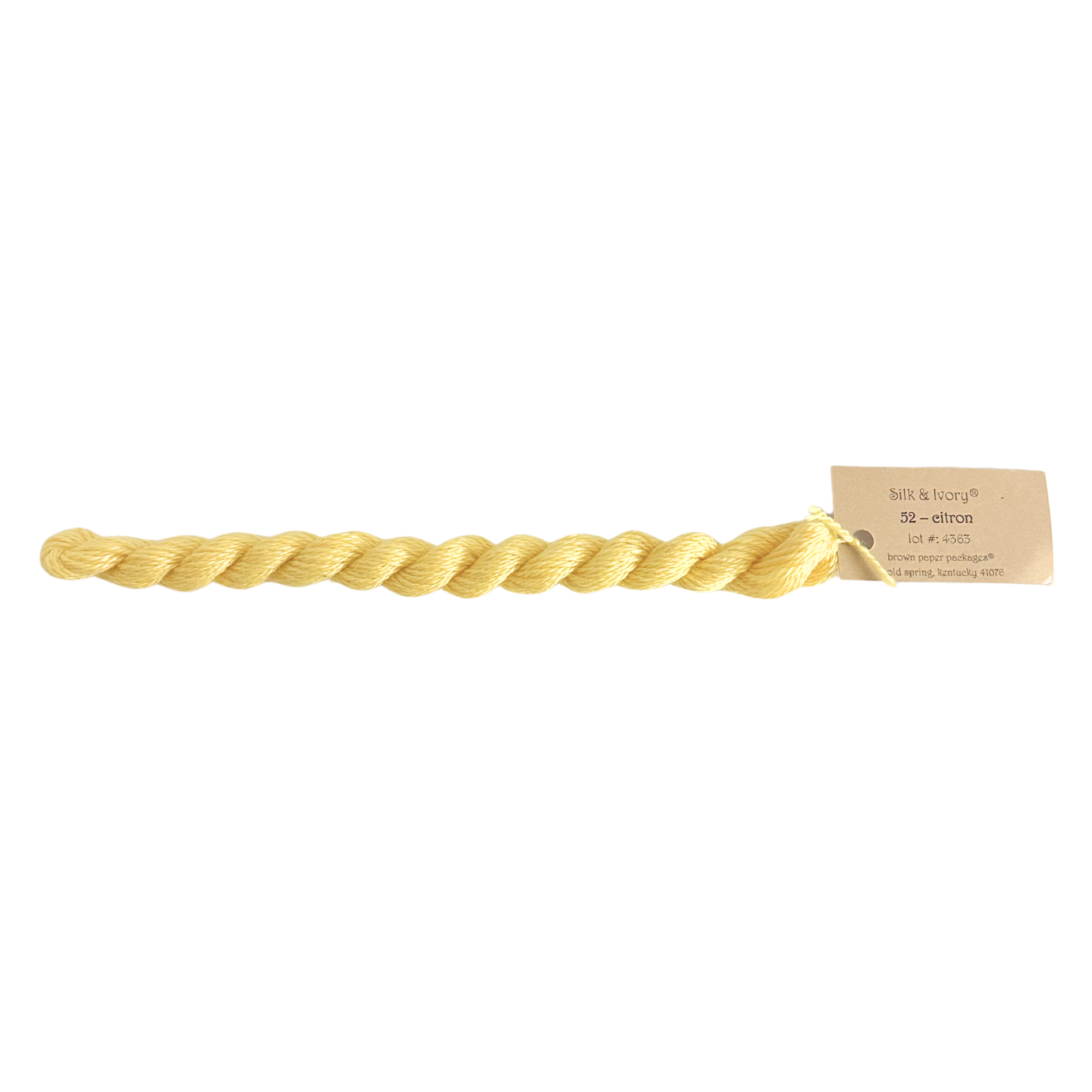 Silk & Ivory Thread - Citron