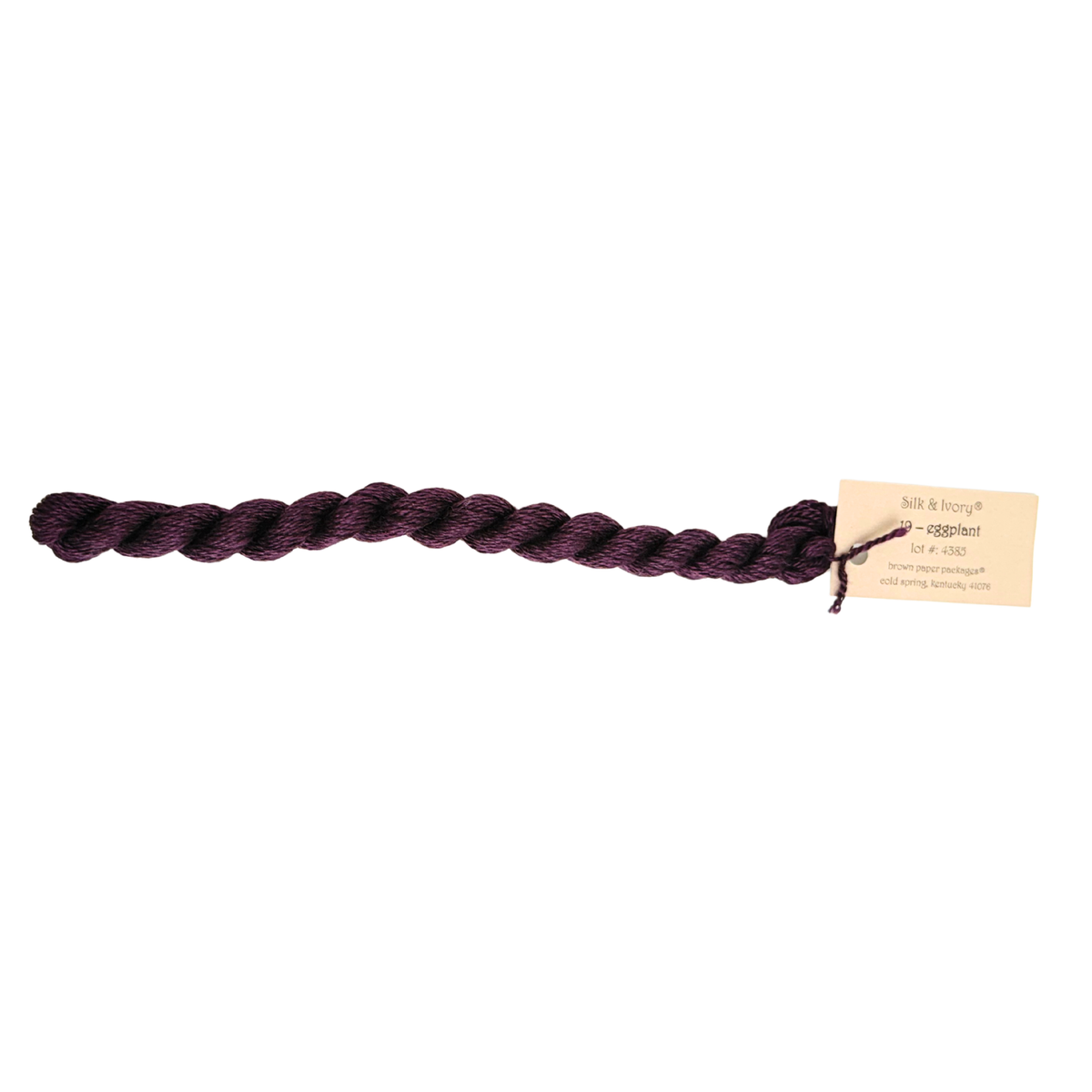 Silk & Ivory Thread - Eggplant