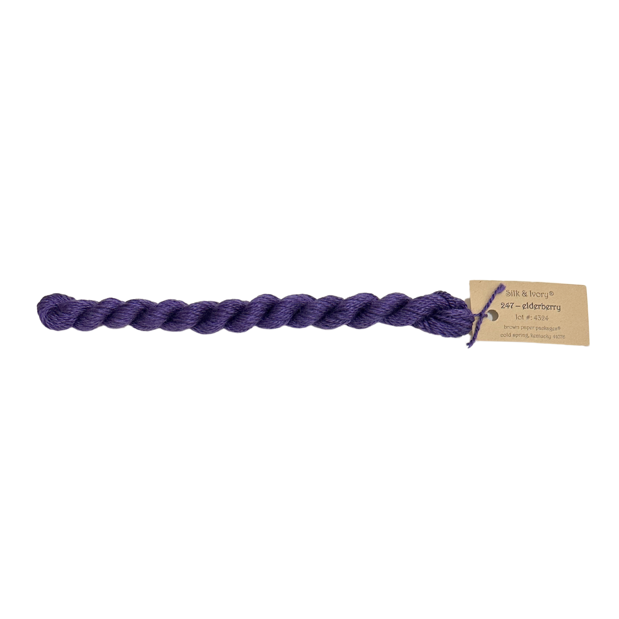 Silk & Ivory Thread - Elderberry