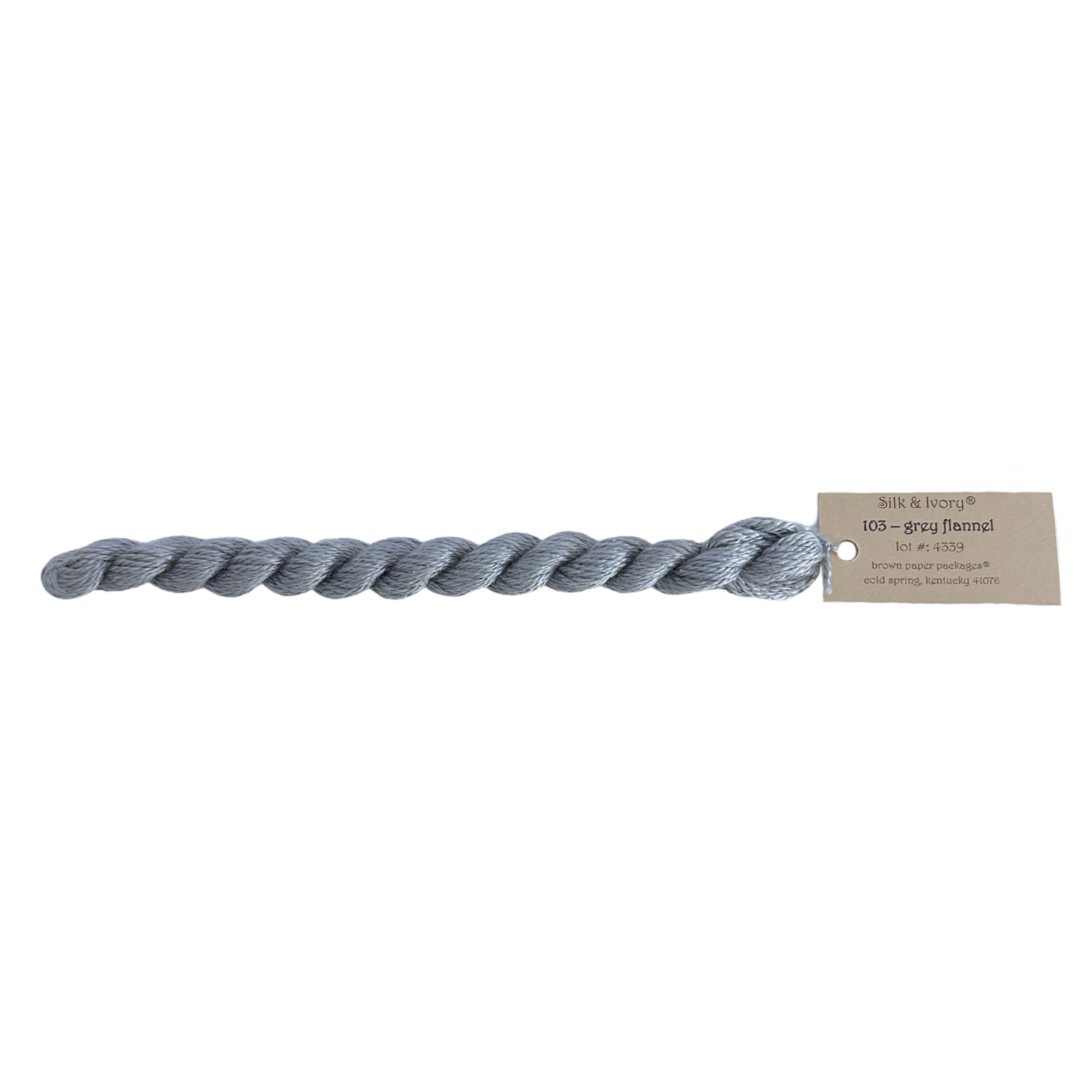 Silk & Ivory Thread - Grey Flannel