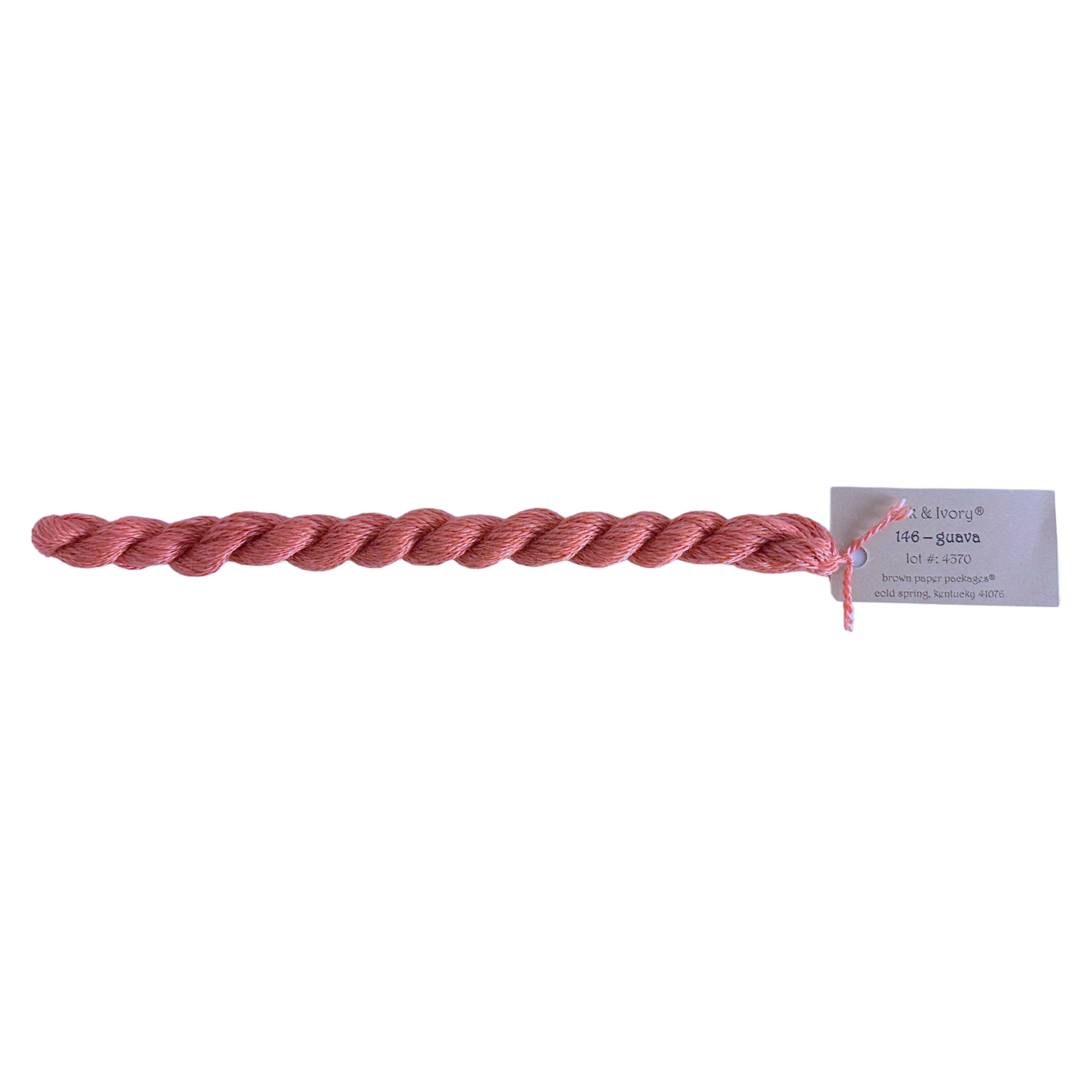 Silk & Ivory Thread - Guava