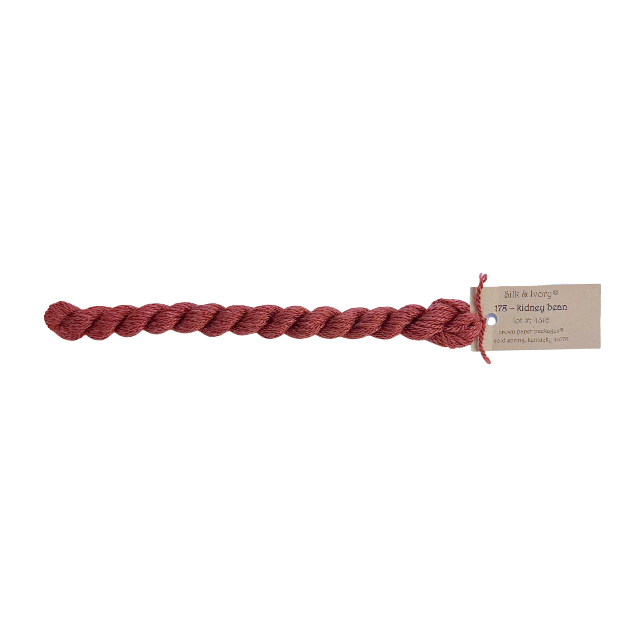 Silk & Ivory Thread - Kidney Bean