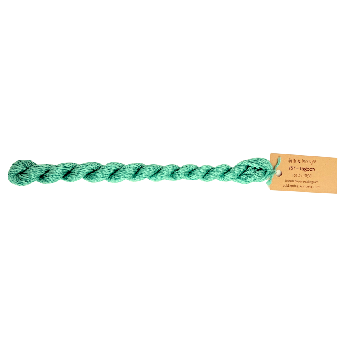 Silk & Ivory Thread - Lagoon