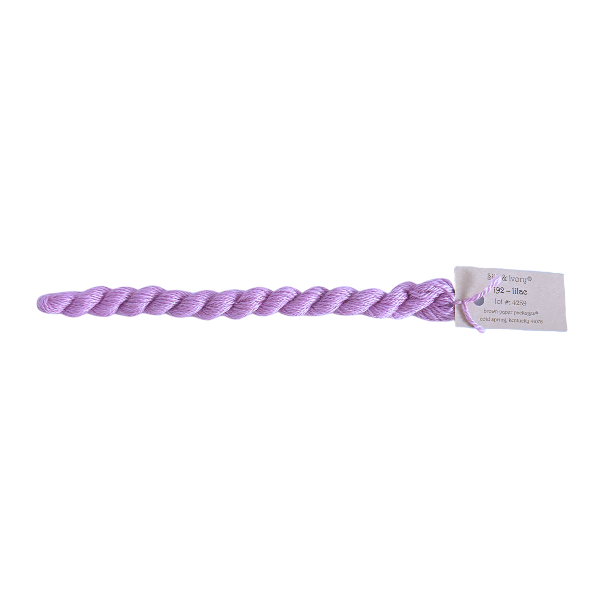 Silk & Ivory Thread - Lilac