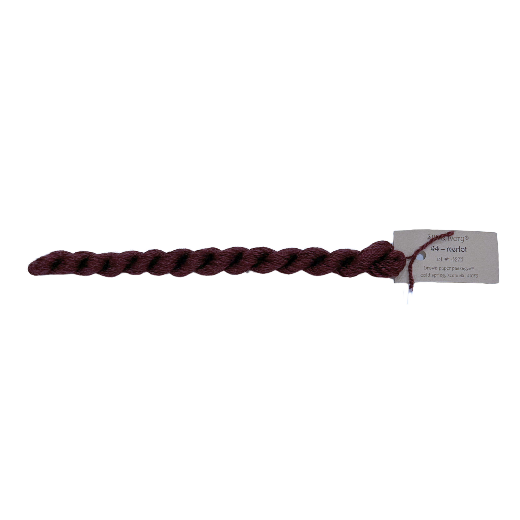 Silk & Ivory Thread - Merlot
