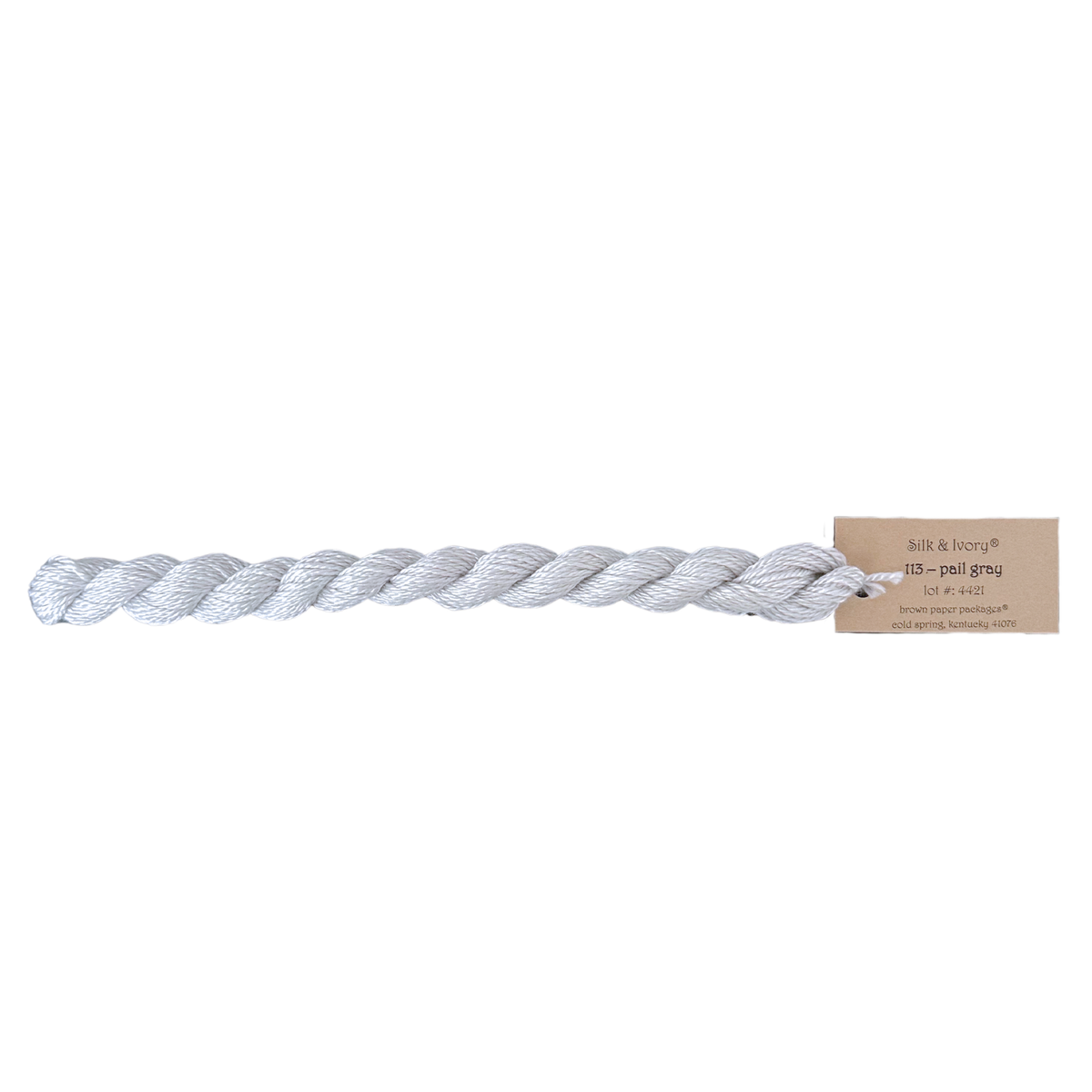 Silk & Ivory Thread - Pail Gray