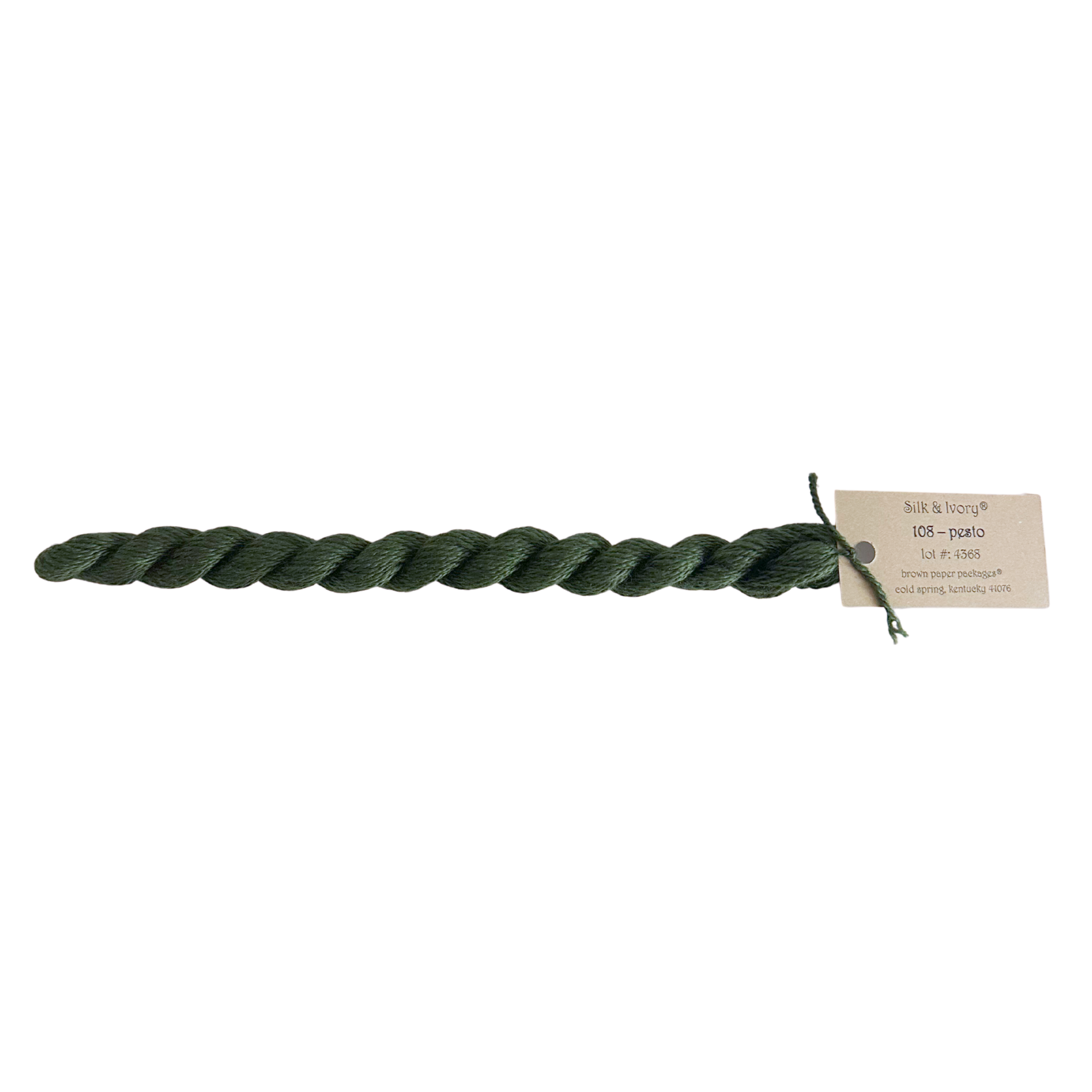 Silk & Ivory Thread - Pesto