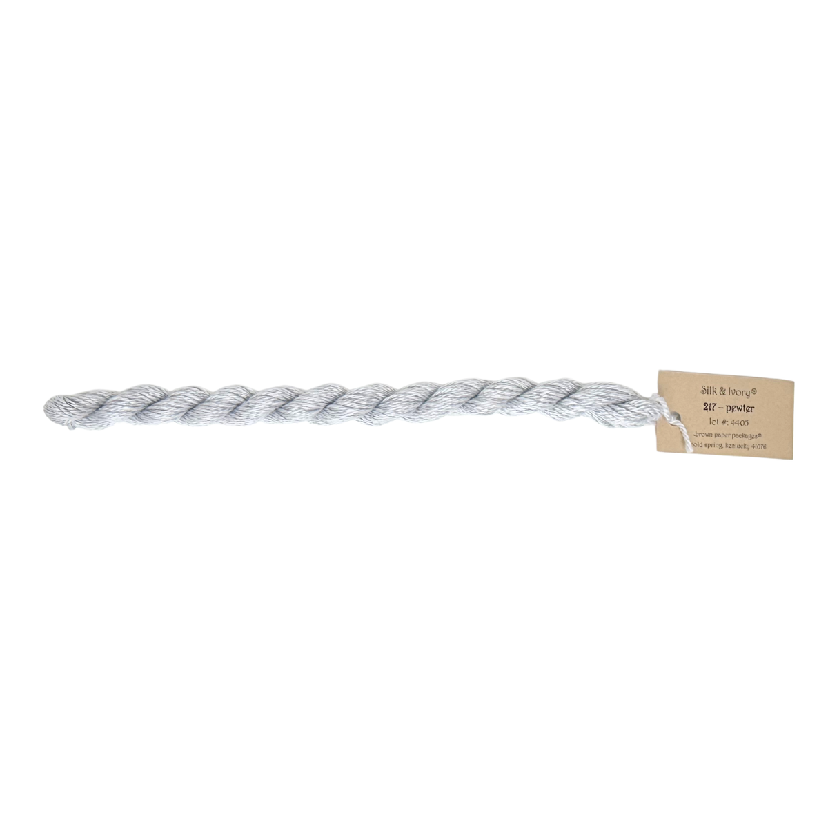 Silk & Ivory Thread - Pewter