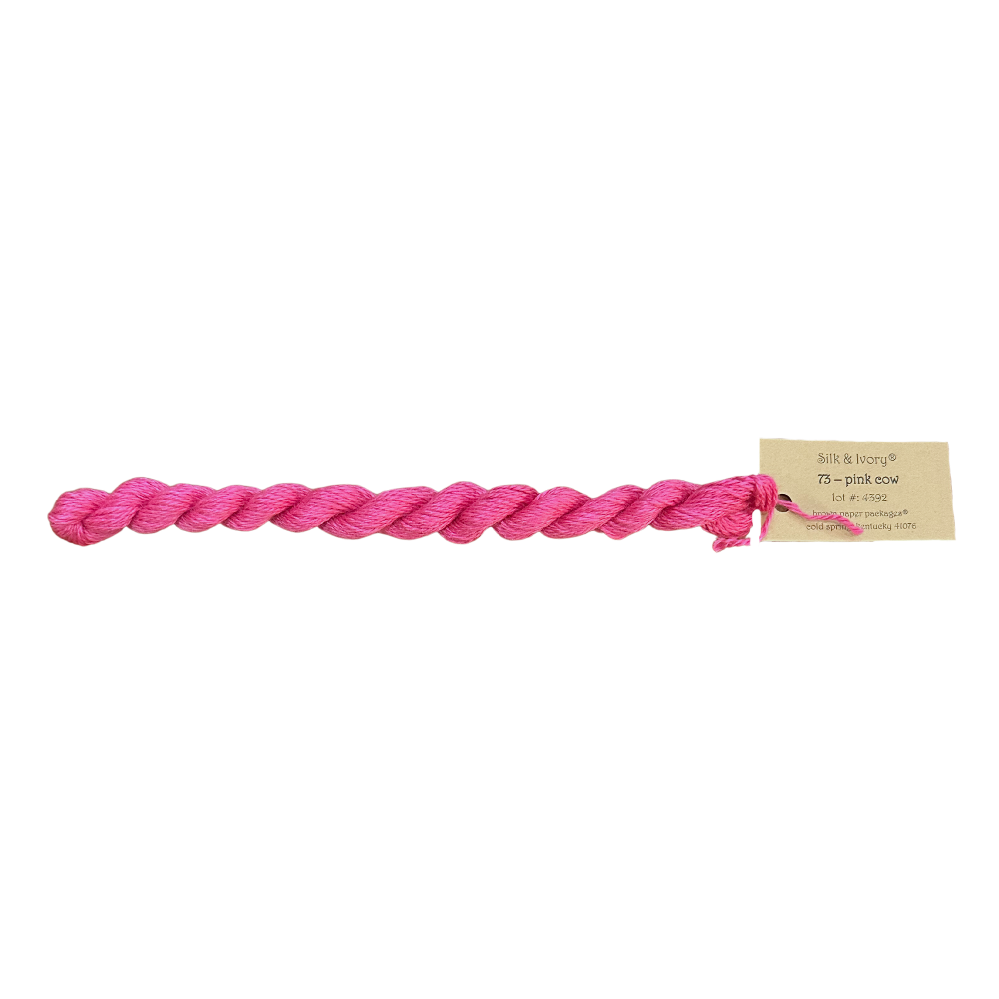 Silk & Ivory Thread - Pink Cow