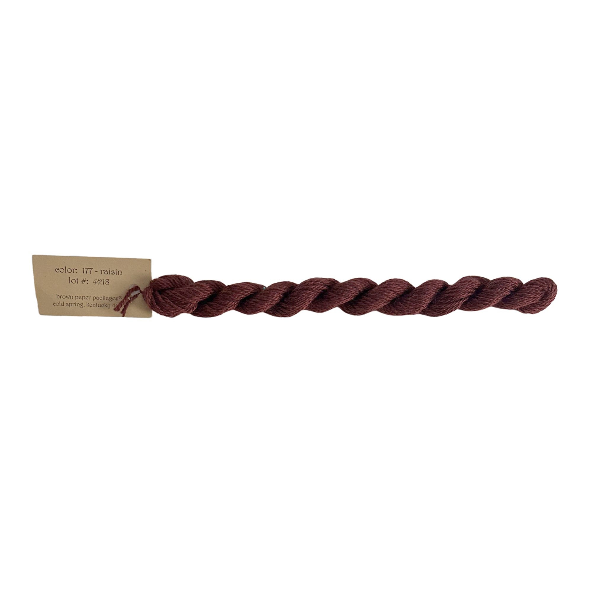 Silk & Ivory Thread - Raisin