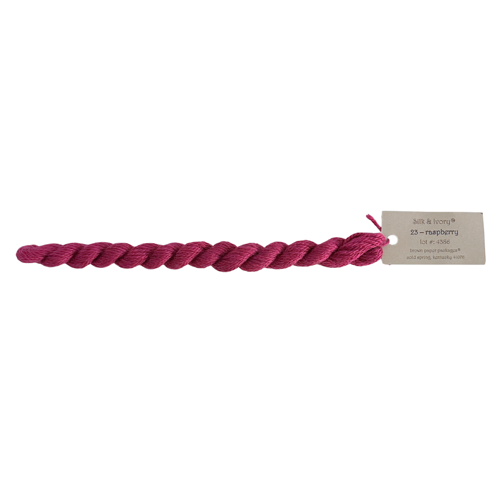 Silk & Ivory Thread - Raspberry
