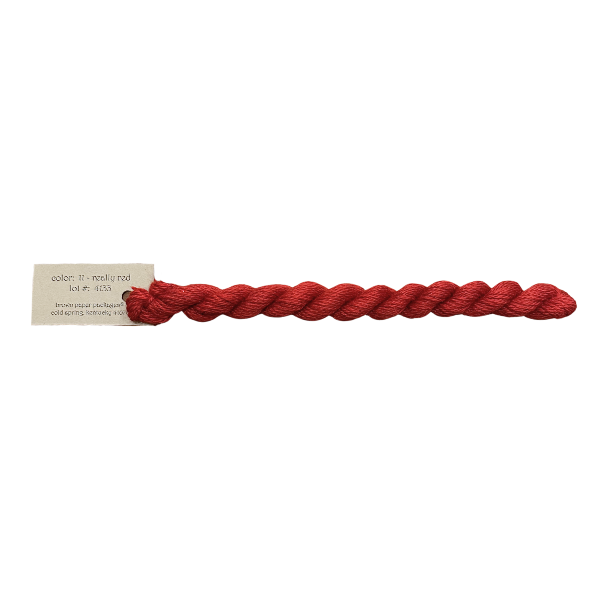Silk & Ivory Thread - Really Red