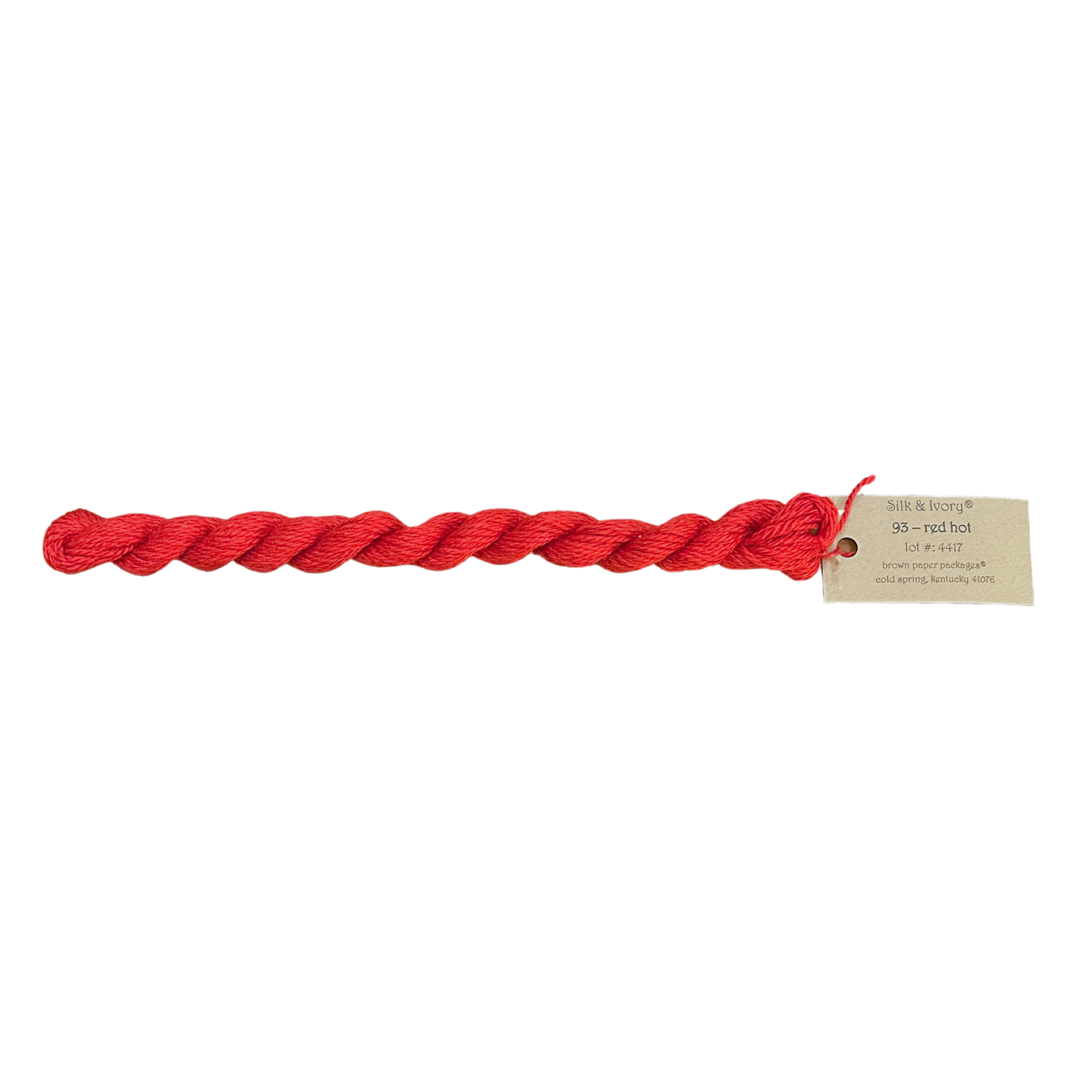 Silk & Ivory Thread - Red Hot