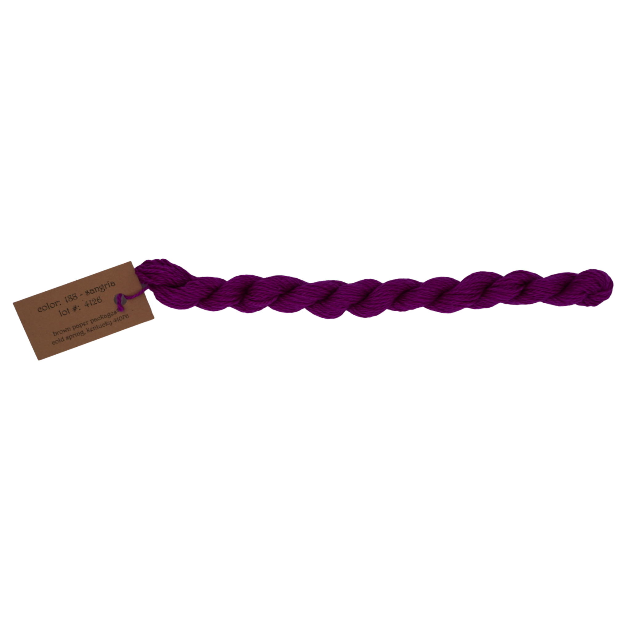 Silk & Ivory Thread - Sangria