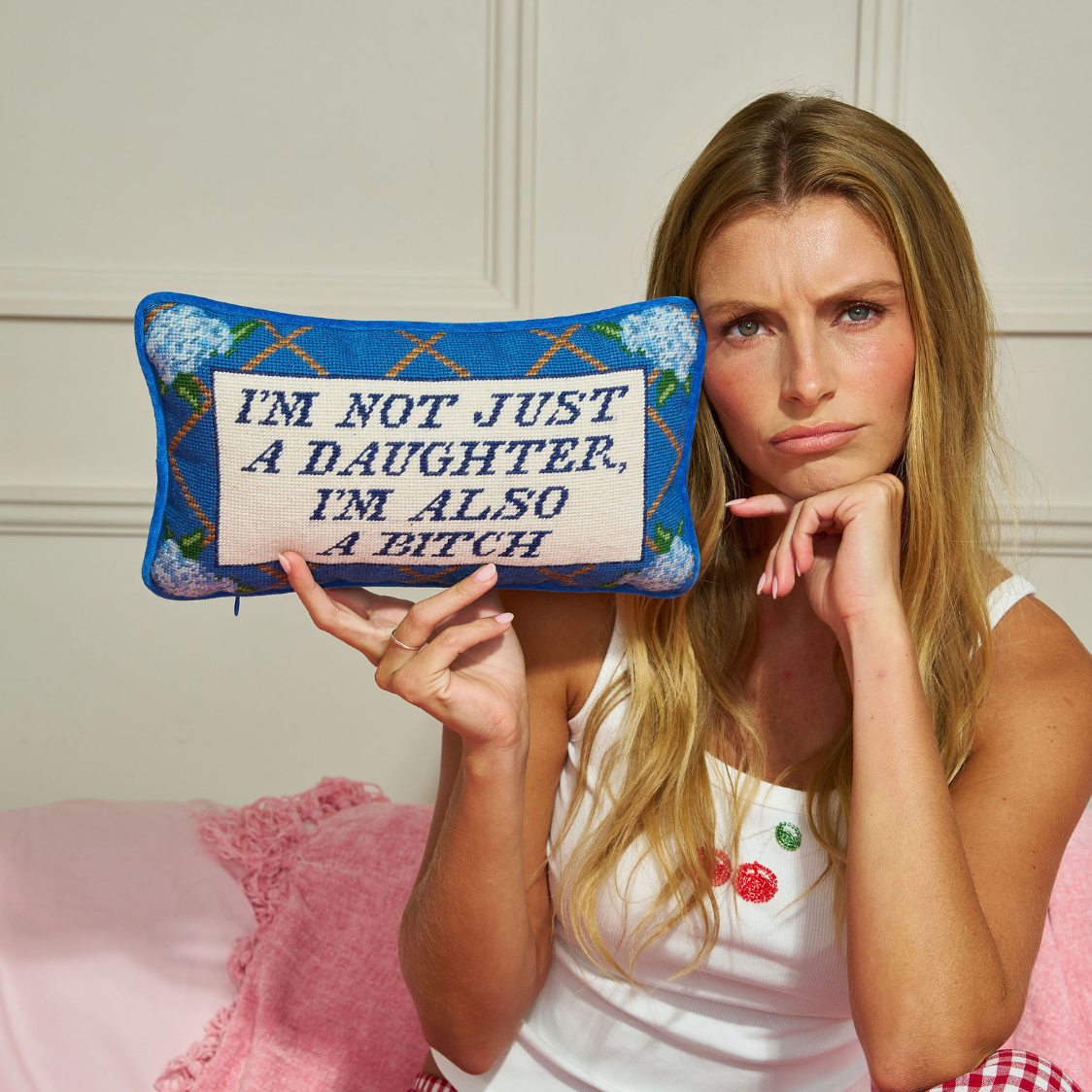 I'm Not Just a Daughter - Needlepoint Pillow