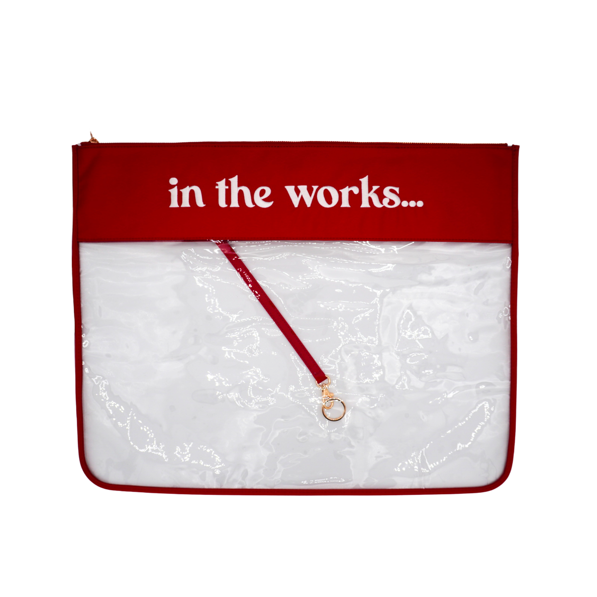 Extra Large In the Works Project Bag - Burgundy