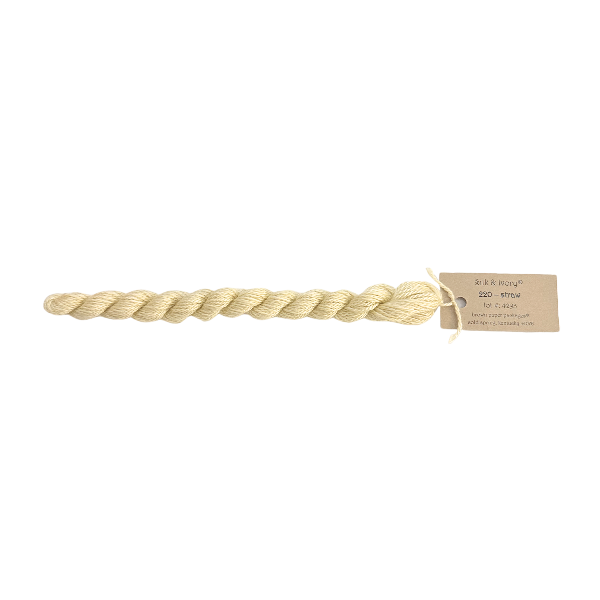 Silk & Ivory Thread - Straw
