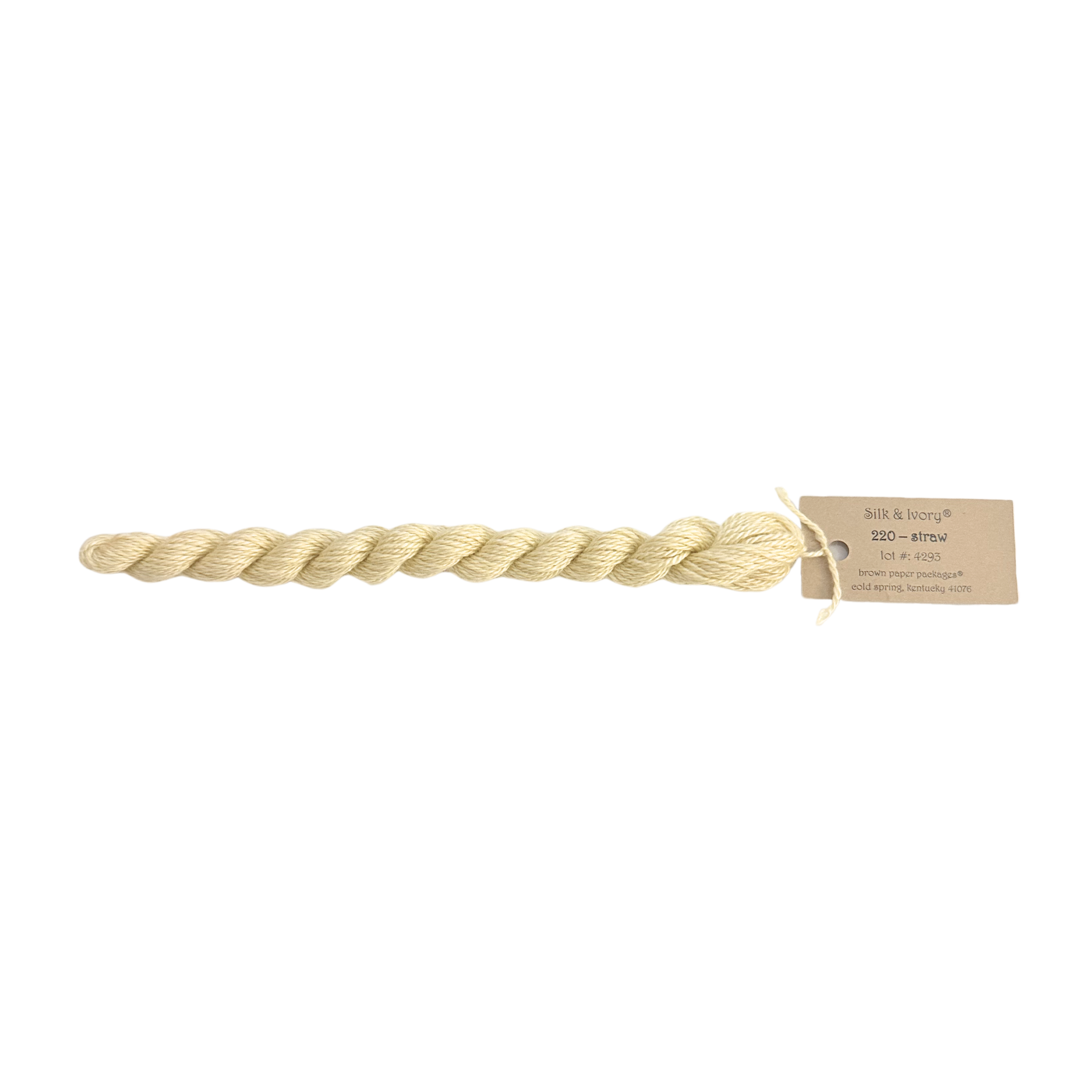 Silk & Ivory Thread - Straw