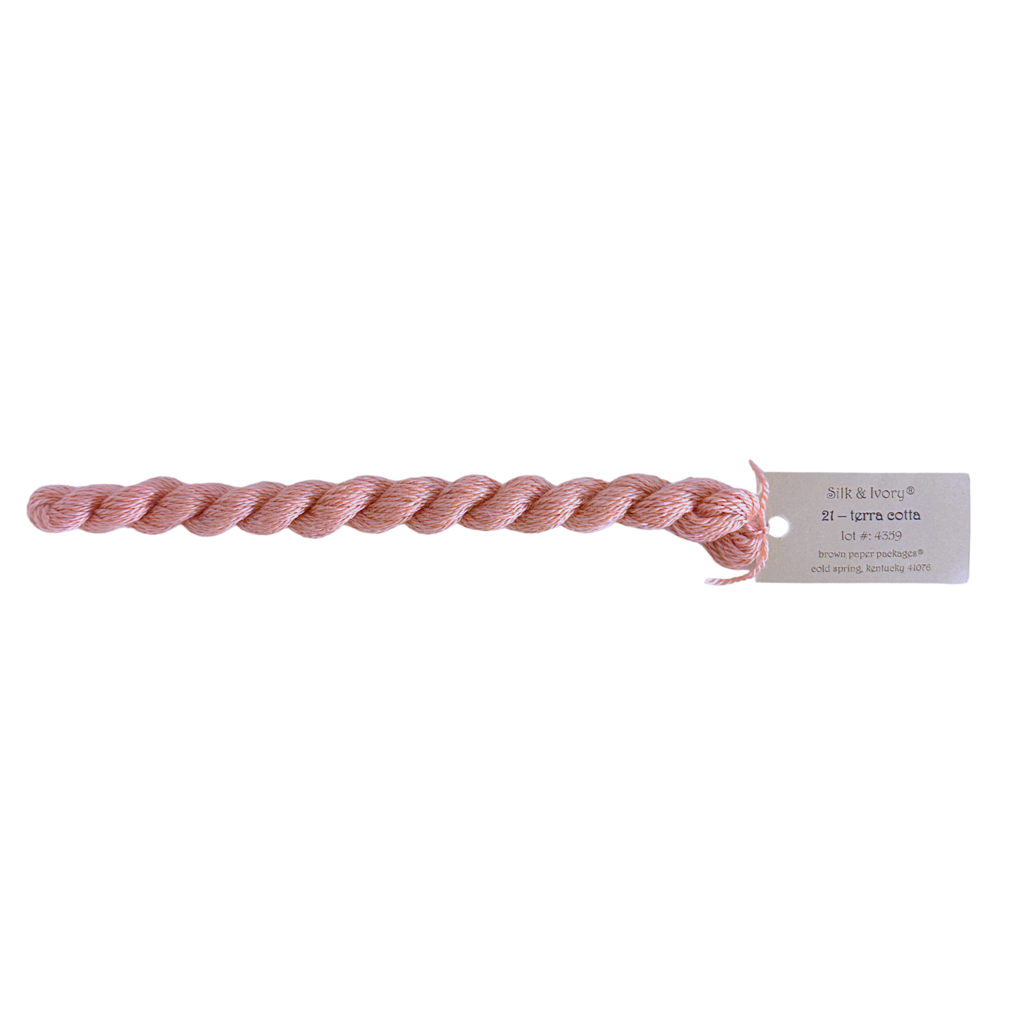 Silk & Ivory Thread - Terra Cotta