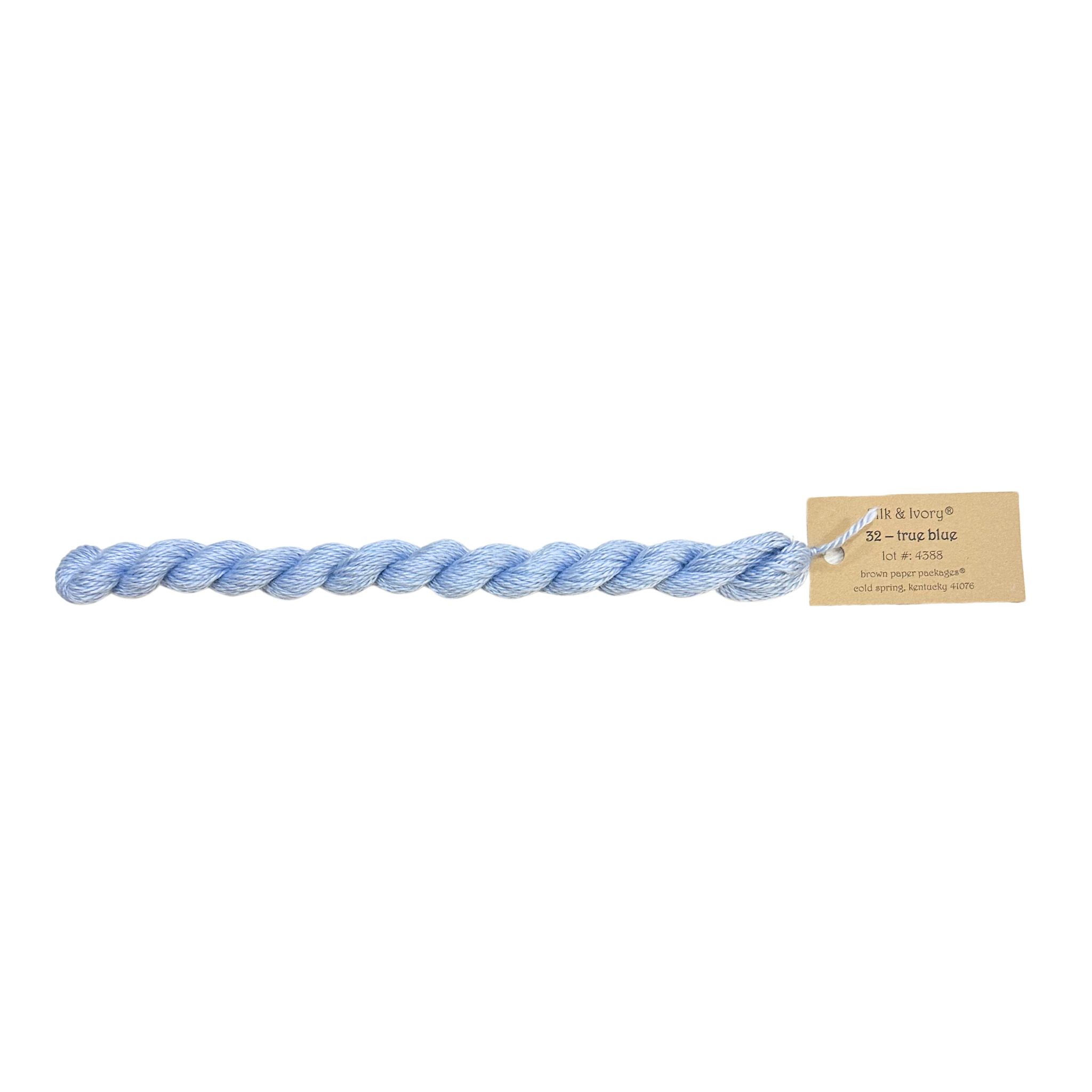 Silk & Ivory Thread - True Blue