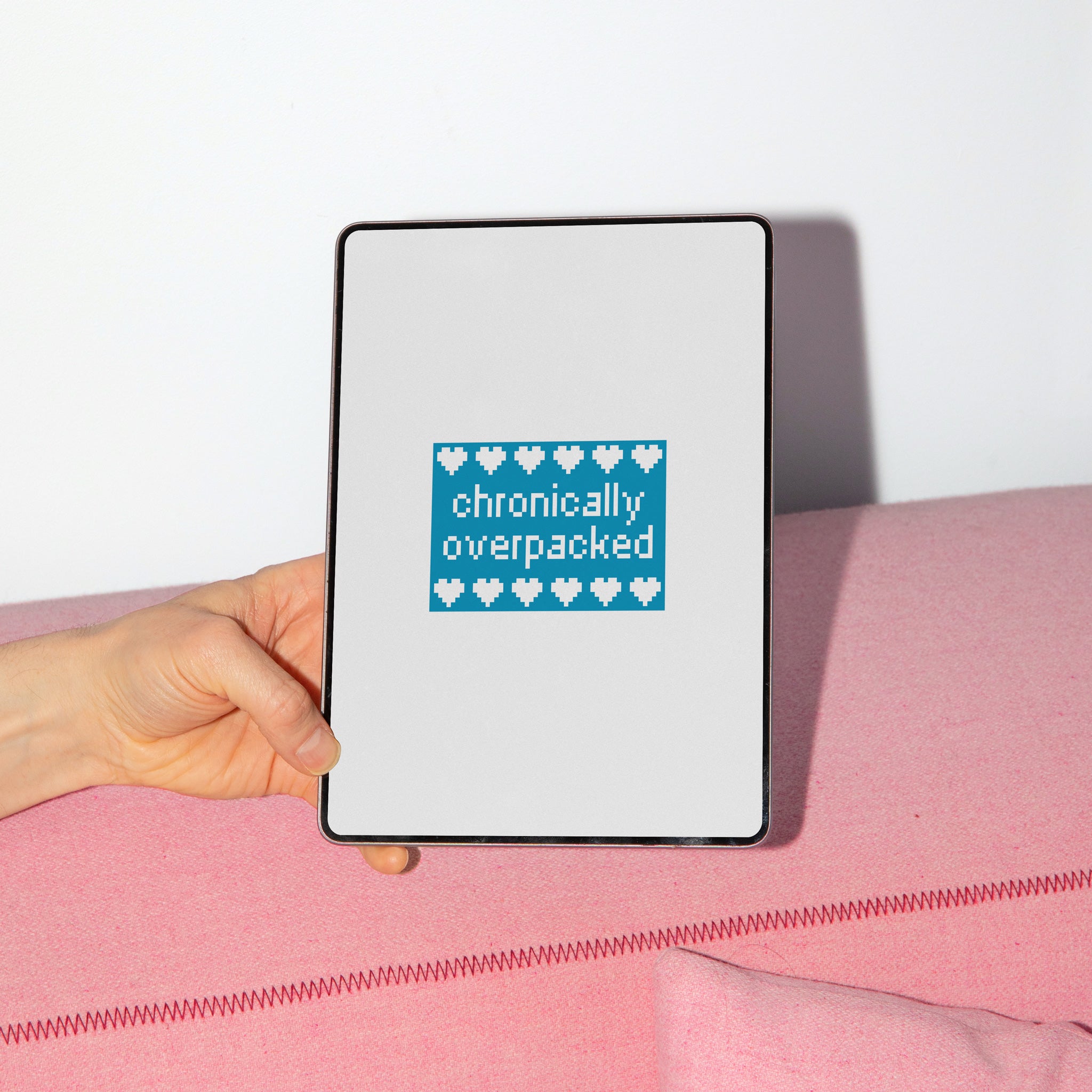 Chronically Overpacked (luggage tag) Digital Needlepoint Pattern PDF ...