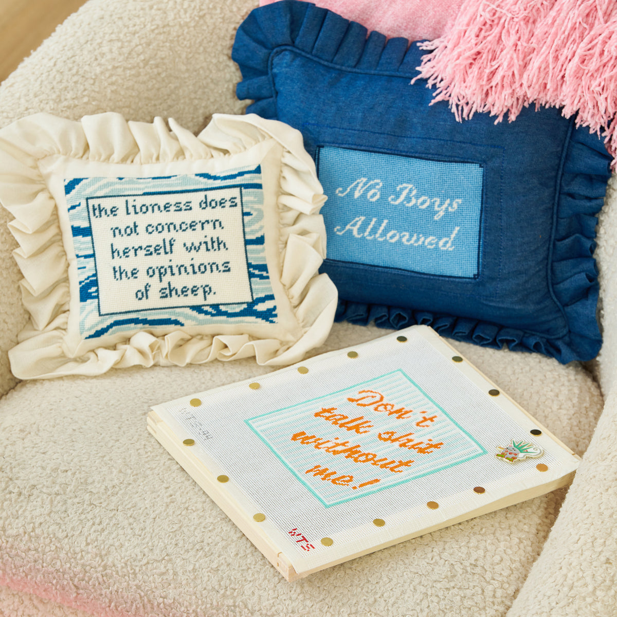 5" x 7" Self-Finishing Pillow - Medium Wash Denim