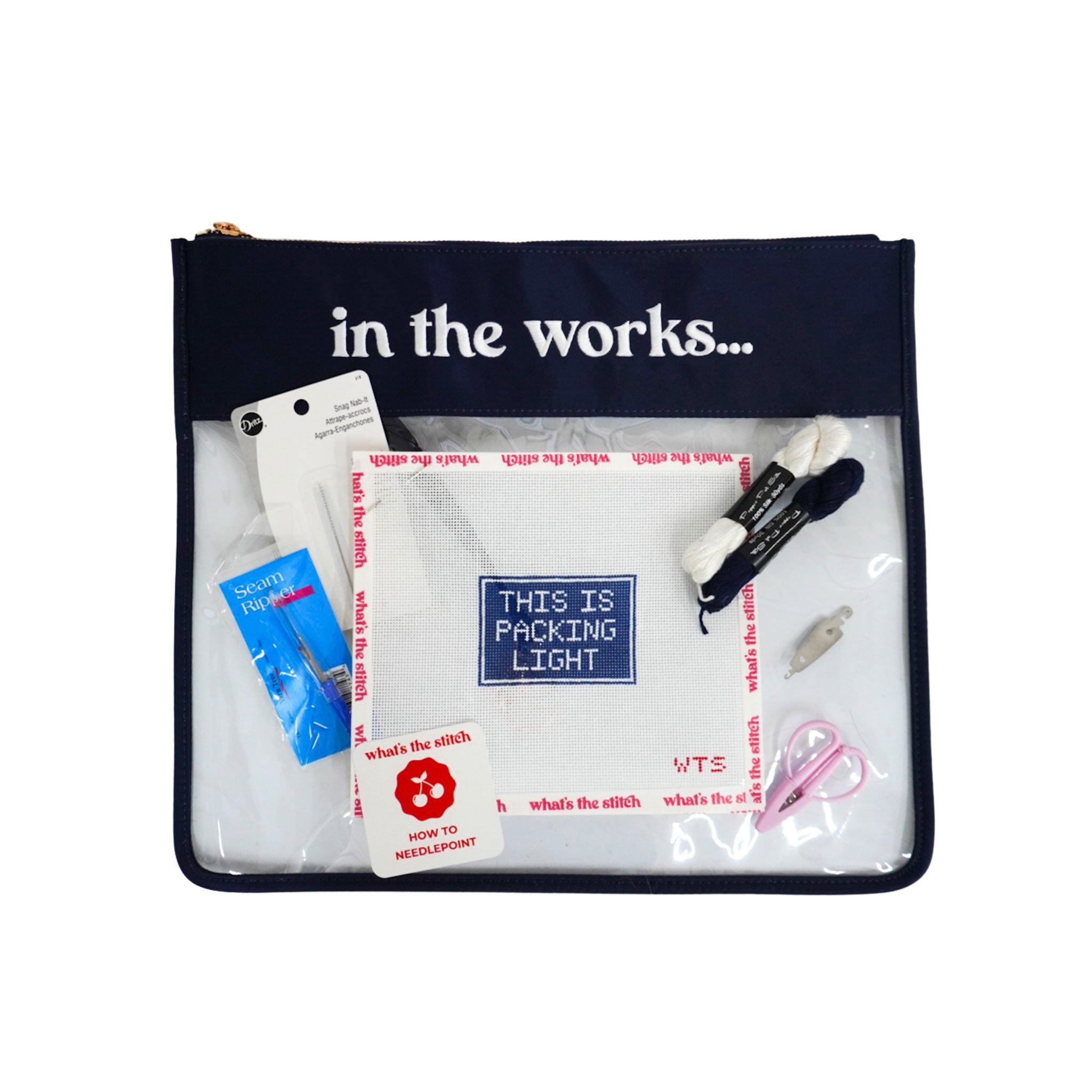 This Is Packing Light Beginner Needlepoint Kit